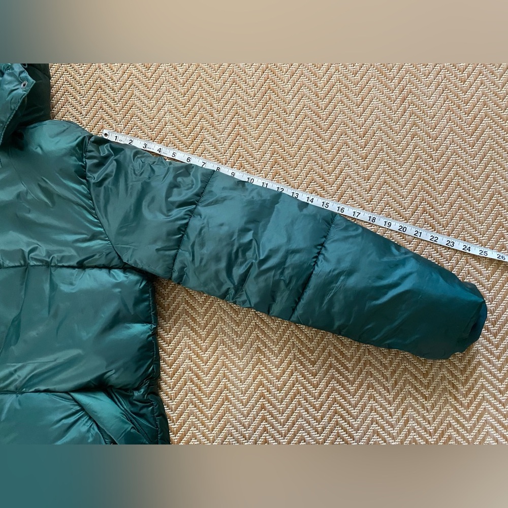 GAP Big Puff Jacket Hunter Green Size Medium Tall - Picture 14 of 14